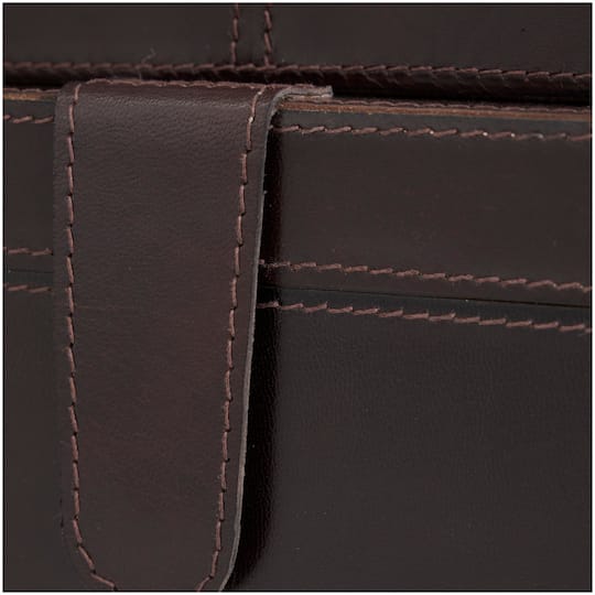Dark Brown Leather Storage Box Set